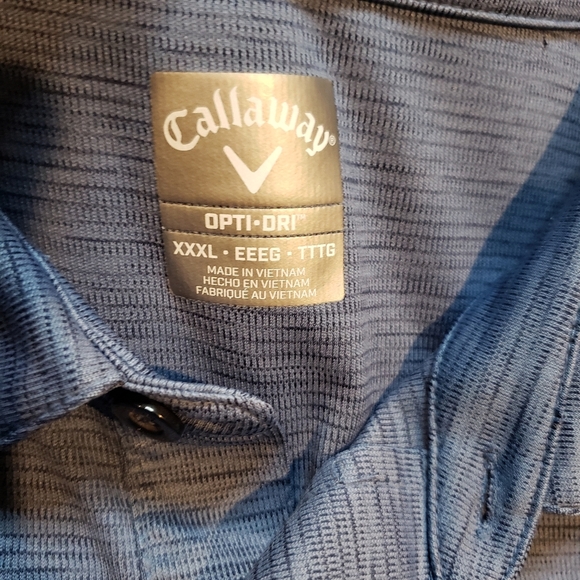 Callaway Heathered Navy Golf Polo 3X - Picture 3 of 4